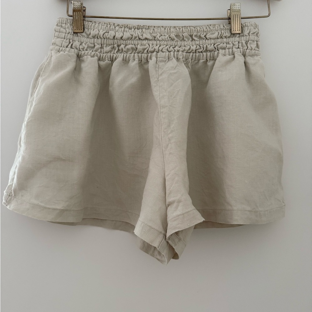 Anthropologie Somerset Linen Shorts